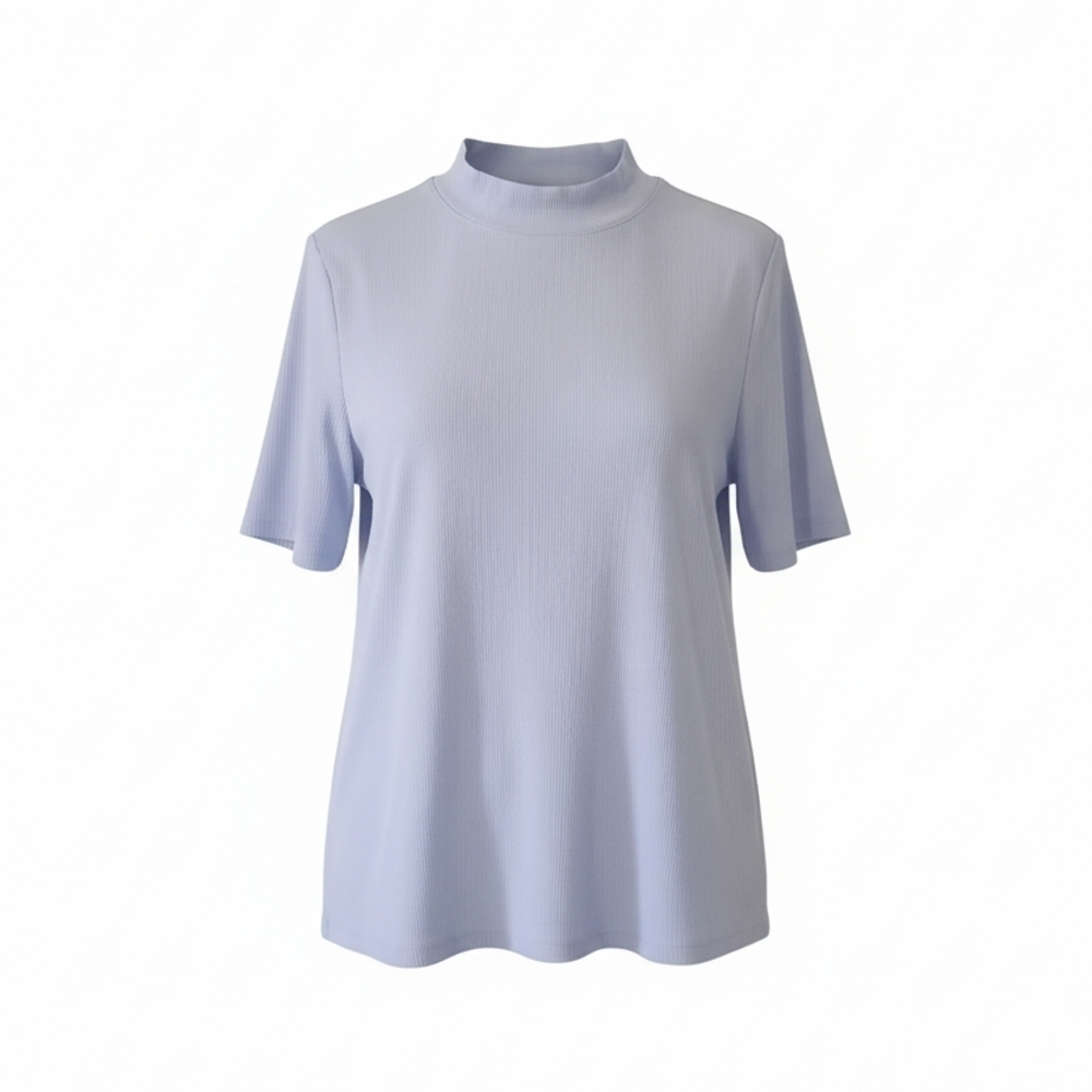 Nine West Soft Blue Short Sleeve Top